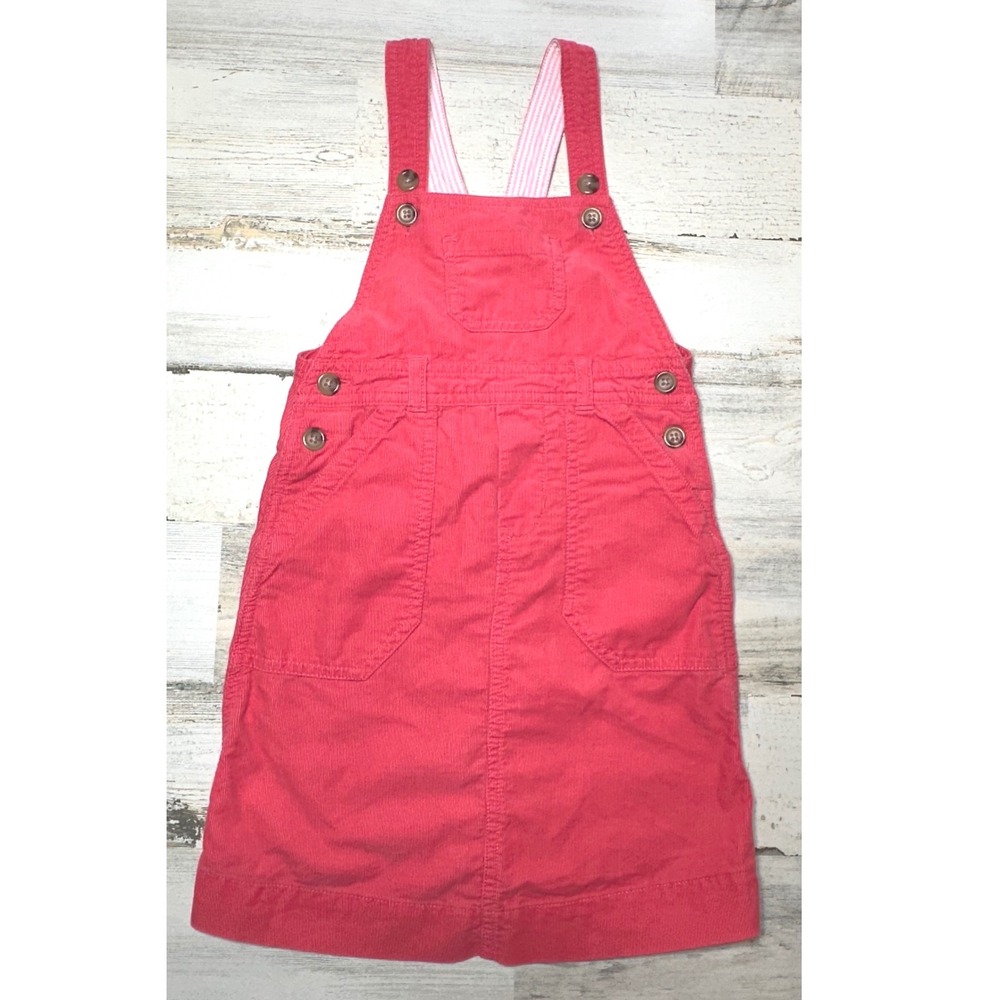 Polo Ralph Lauren Jumper Dress Kids Size 5 Pink Excellent Corduroy Pony Logo